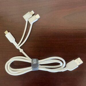 EUC MFi 3' Anker Powerline II 3-in-1 Multi-Connector USB-C, Micro-USB, Lightning